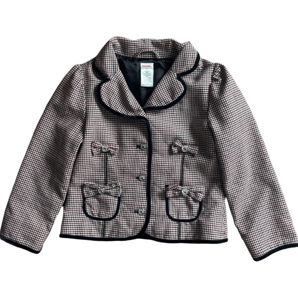 Gymboree Girls Houndstooth Blazer with Bow Pocket - 5T - Picture 1 of 2